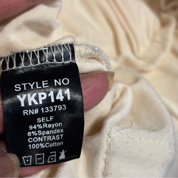 Pol | Floral Lace Cream Wide-Leg Pants - Picture 12 of 16